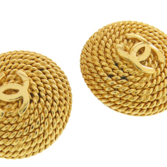 CHANEL Authentic Gold Earrings - Picture 5 of 8